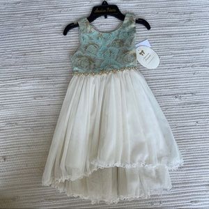 Green Gold Jacquard Hi-Low Netting 6